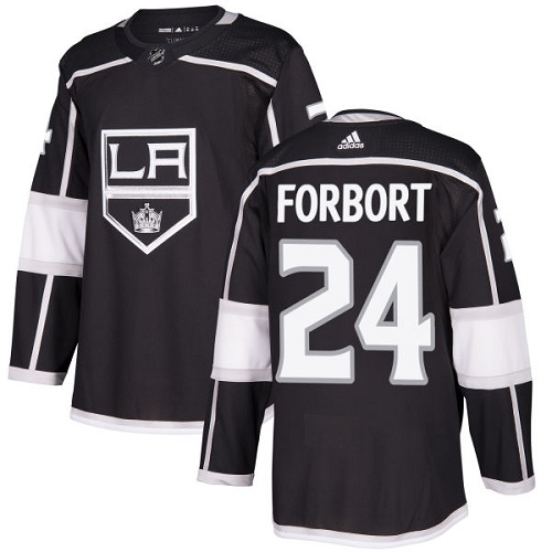 Adidas Men Los Angeles Kings 24 Derek Forbort Black Home Authentic Stitched NHL Jersey